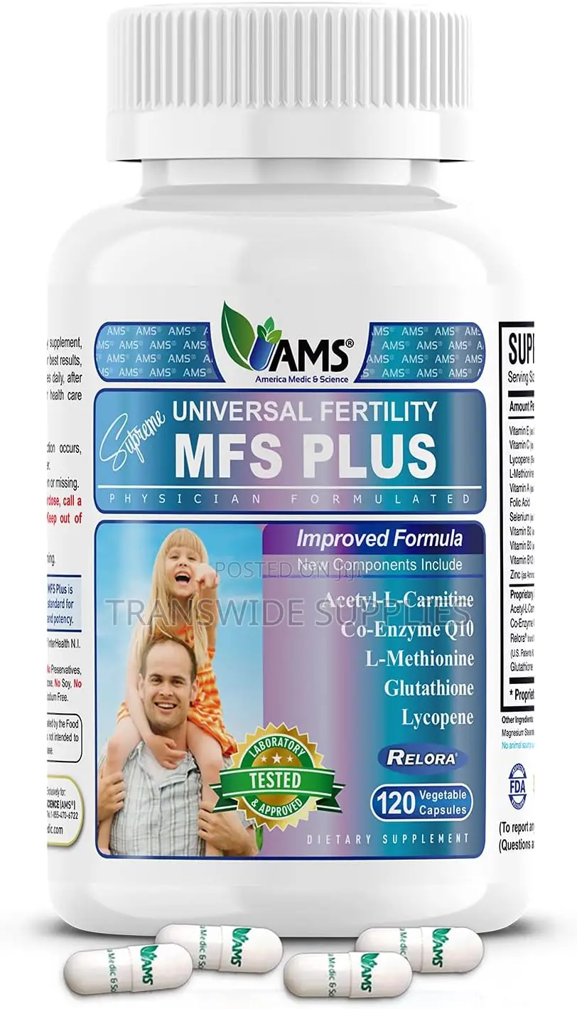 MFS Plus Fertility for Men Sperm Count Booster, Supports Motility 120s