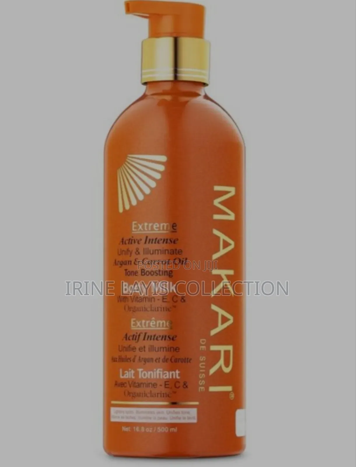 Makari Extreme Active Intense Unify Carrot Oil Body Milk.