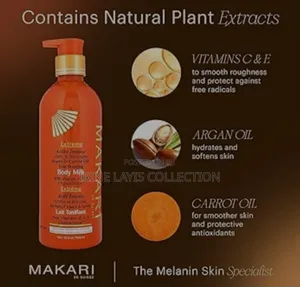 Makari Extreme Active Intense Unify Carrot Oil Body Milk.