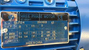 0.37kw 0.5hp 3phase 5b Flanged Motor Normal Speed