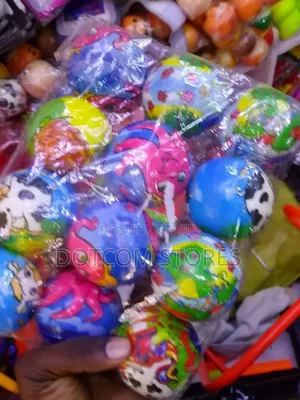 Set of 12pcs Colorful Cartoon Sponge Rubber Balls