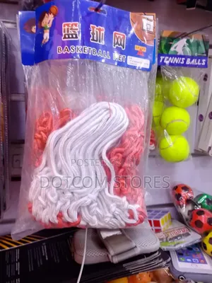 Generic Red and White Basketball Net
