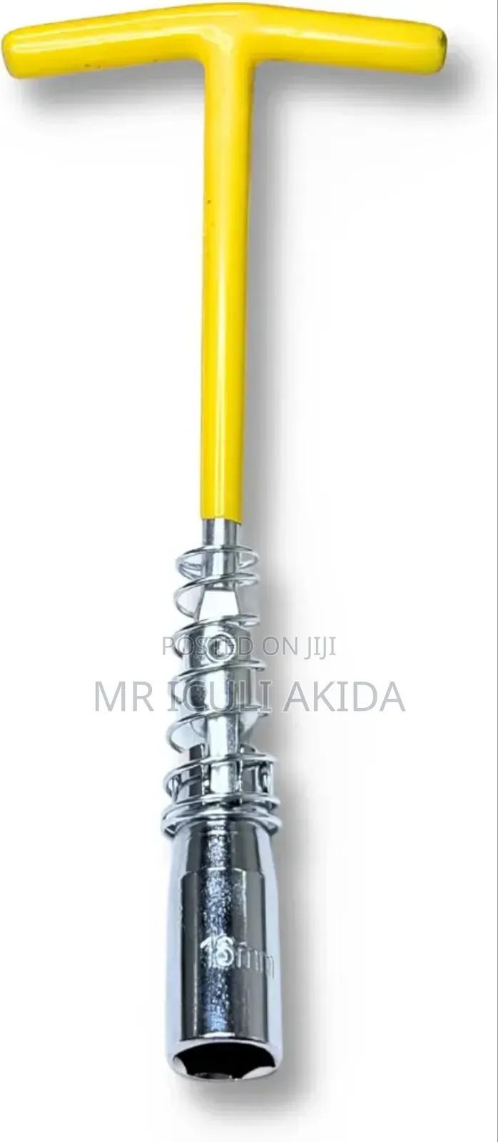 Extended 16mm Spark Plug Remover T-Bar T-Handle Spanner Socket Wrench