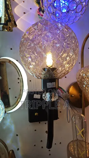 Glass Globe Wall Light