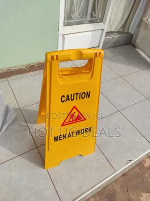 Men At Work Caution Sign Board