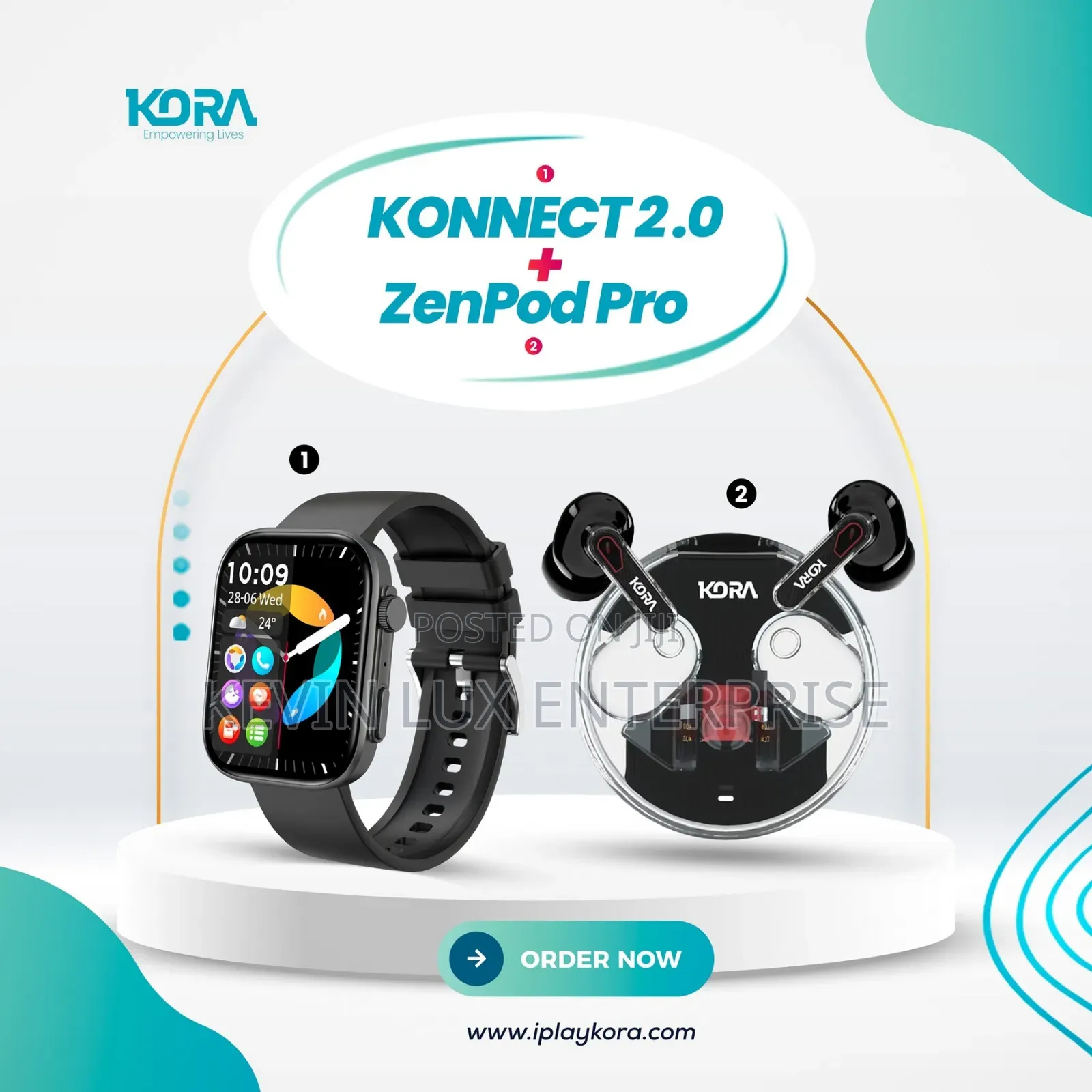 Smart Watch With Bluetooth Pads