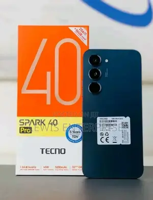 New Tecno Spark 40 Pro 256 GB Black