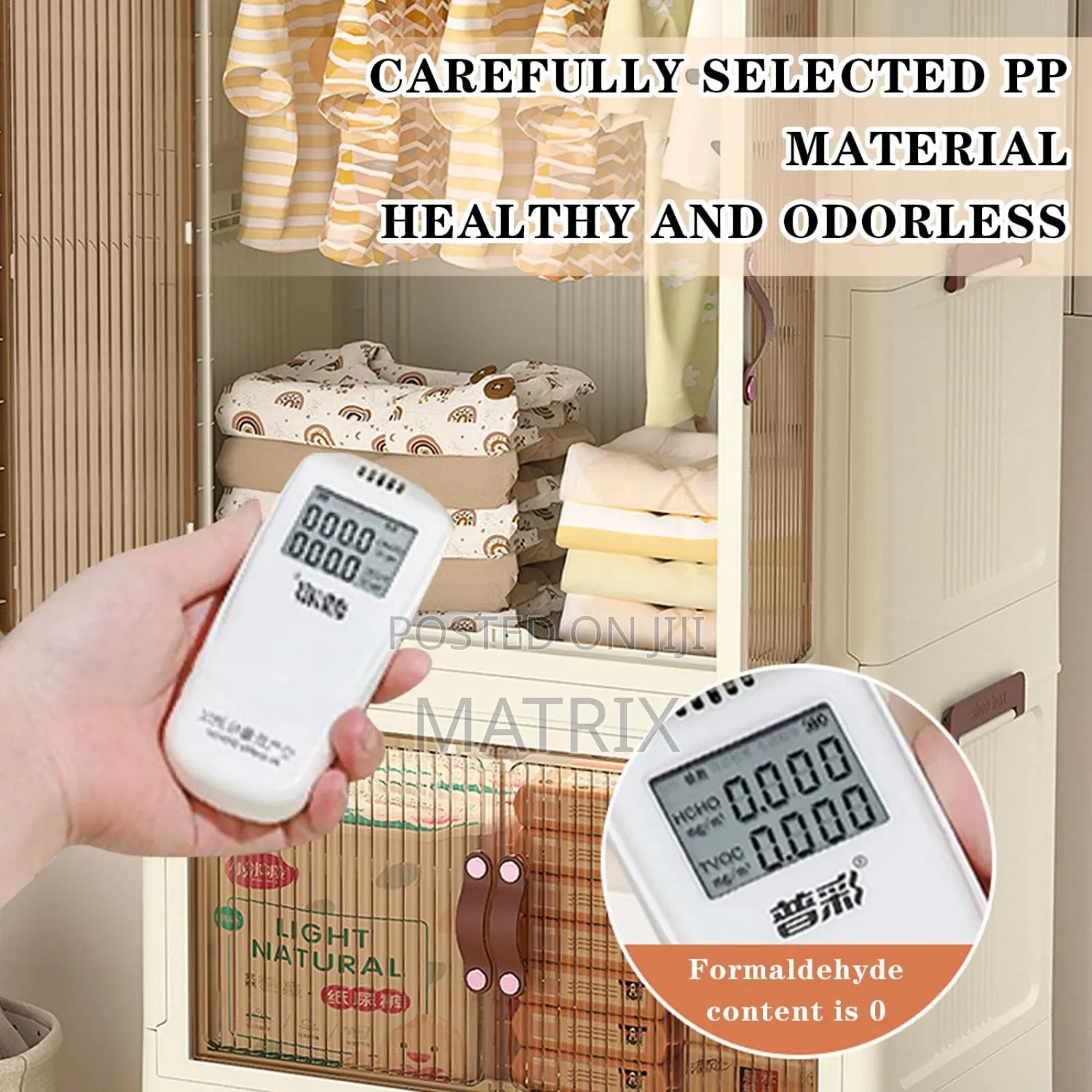 Cloth Storage Cabinet – Foldable Wardrobe Closet Organizer