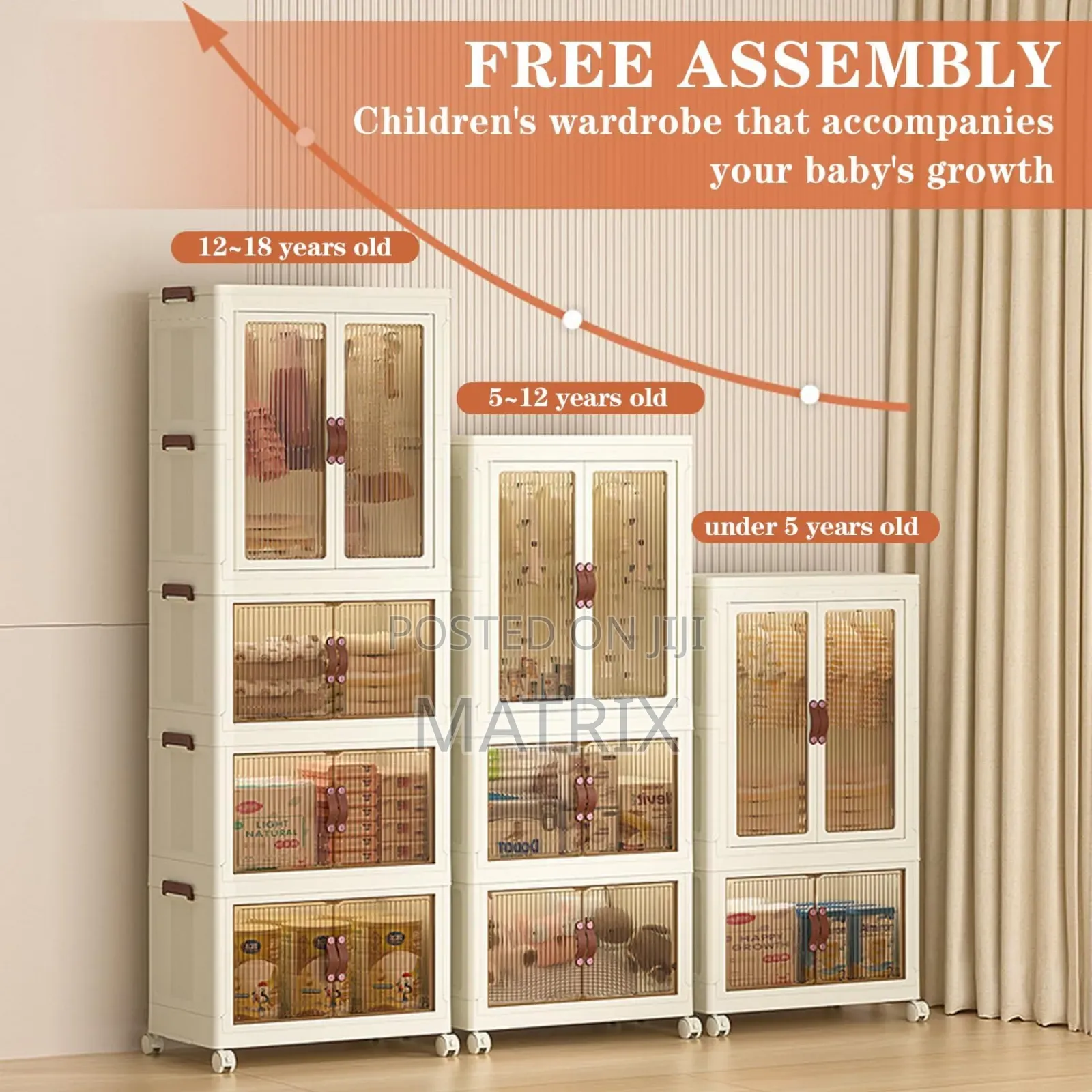 Cloth Storage Cabinet – Foldable Wardrobe Closet Organizer