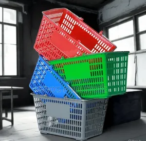 Retail Store Supermarket Plastic Shopping Baskets