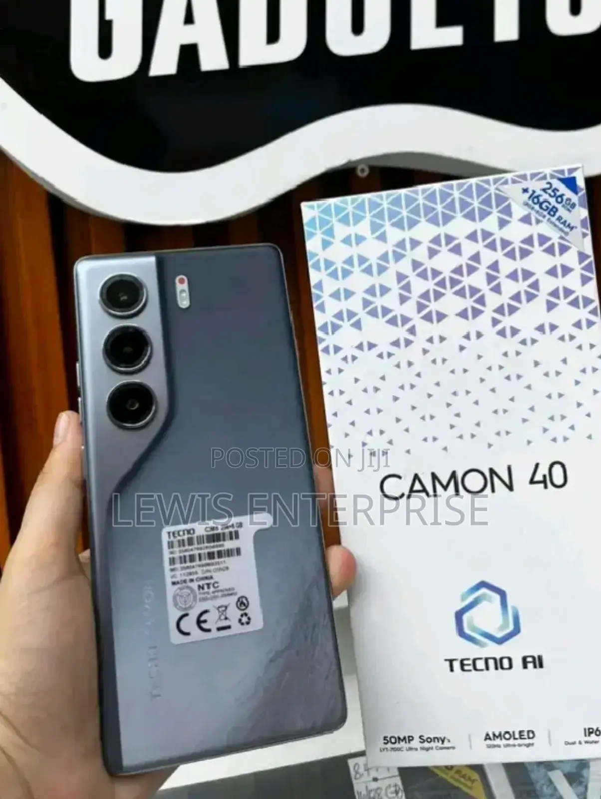 New Tecno Camon 40 256 GB Black