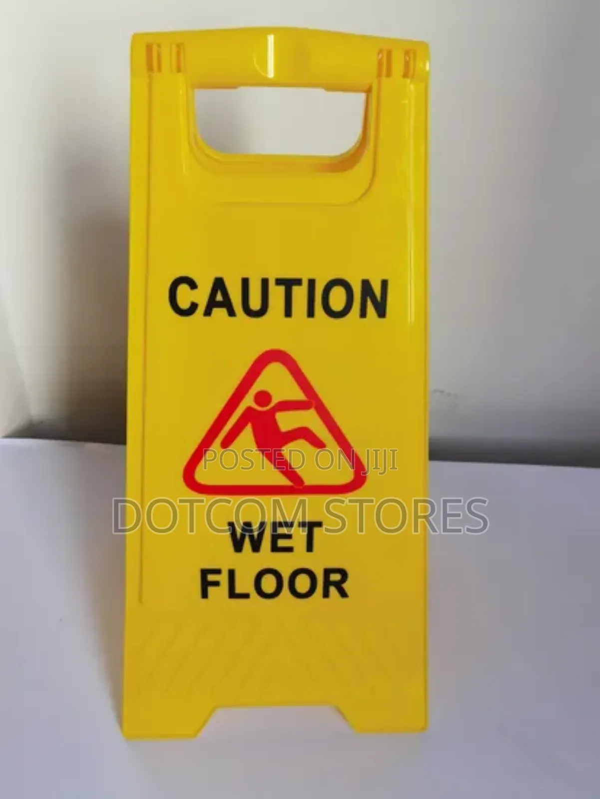 Caution Wet Floor" Safety Sign.