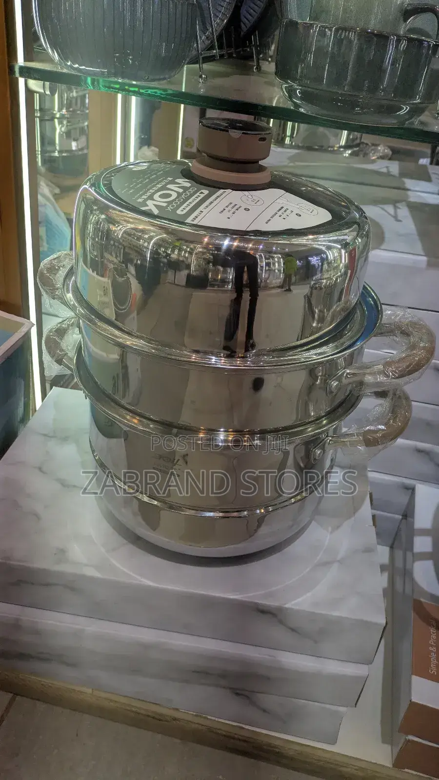 Stainless Steel 3 Tier Food Steamer 32cm