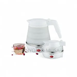 Sokany Folding Travel Electric Kettle | 0.7l Collapsible Silicone-