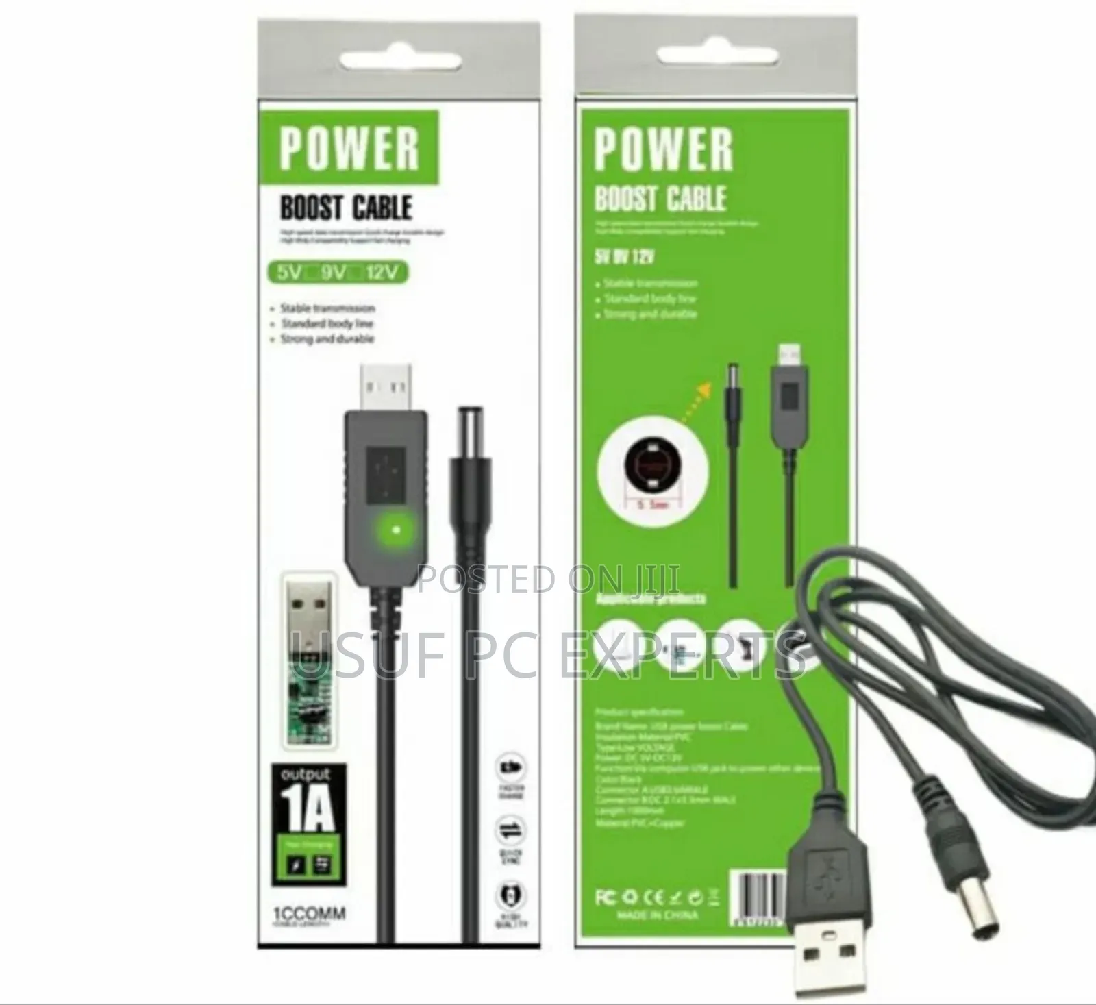 Power Boost Cable From 5v to 12 Volts for Routers