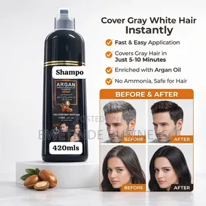 Argan Hair Color Shampoo – Instant Gray Coverage