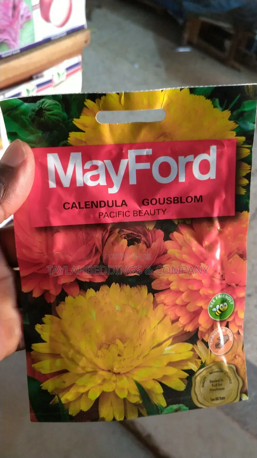 Calendula Pacific Beauty Double Mixed Flower Seeds