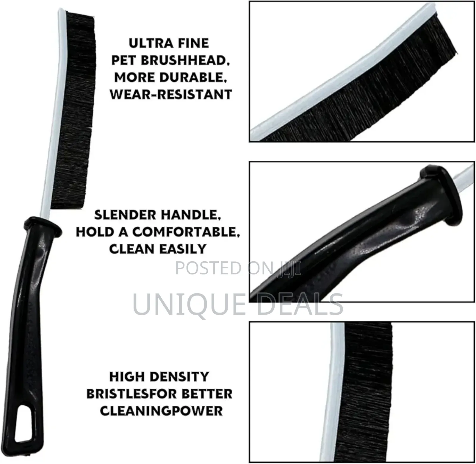 Crevice Cleaning Brush Set - Hard-Bristled Tool for Dead Corners