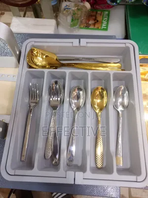 Grey Plastic Cutlery Drawer.