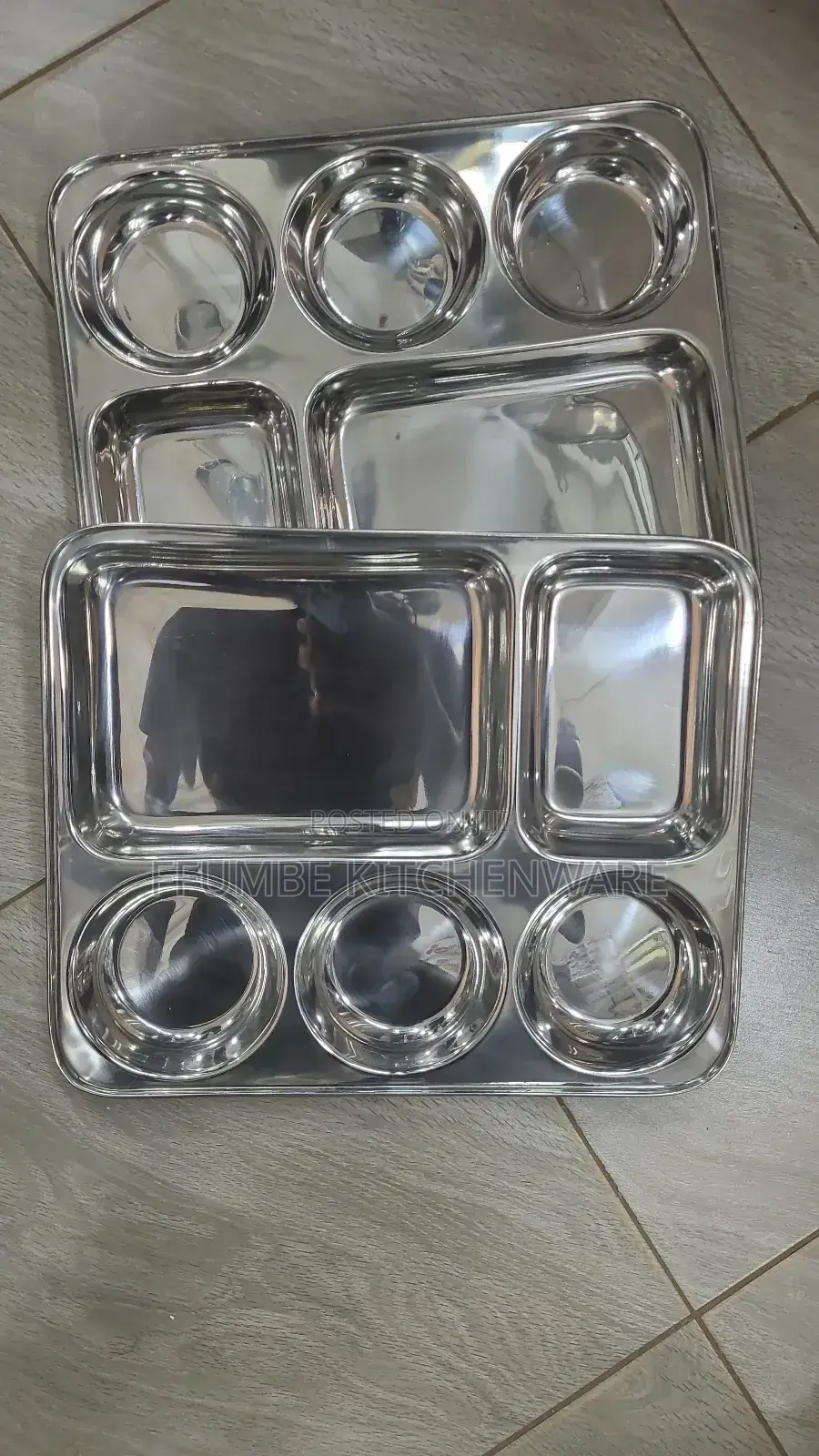 Portion Steel Plates 6 Pieces