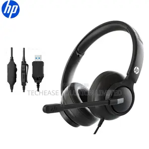 Hp Dhe-8009 Wired Headset With Microphone – With Noise-Cancelling Mic