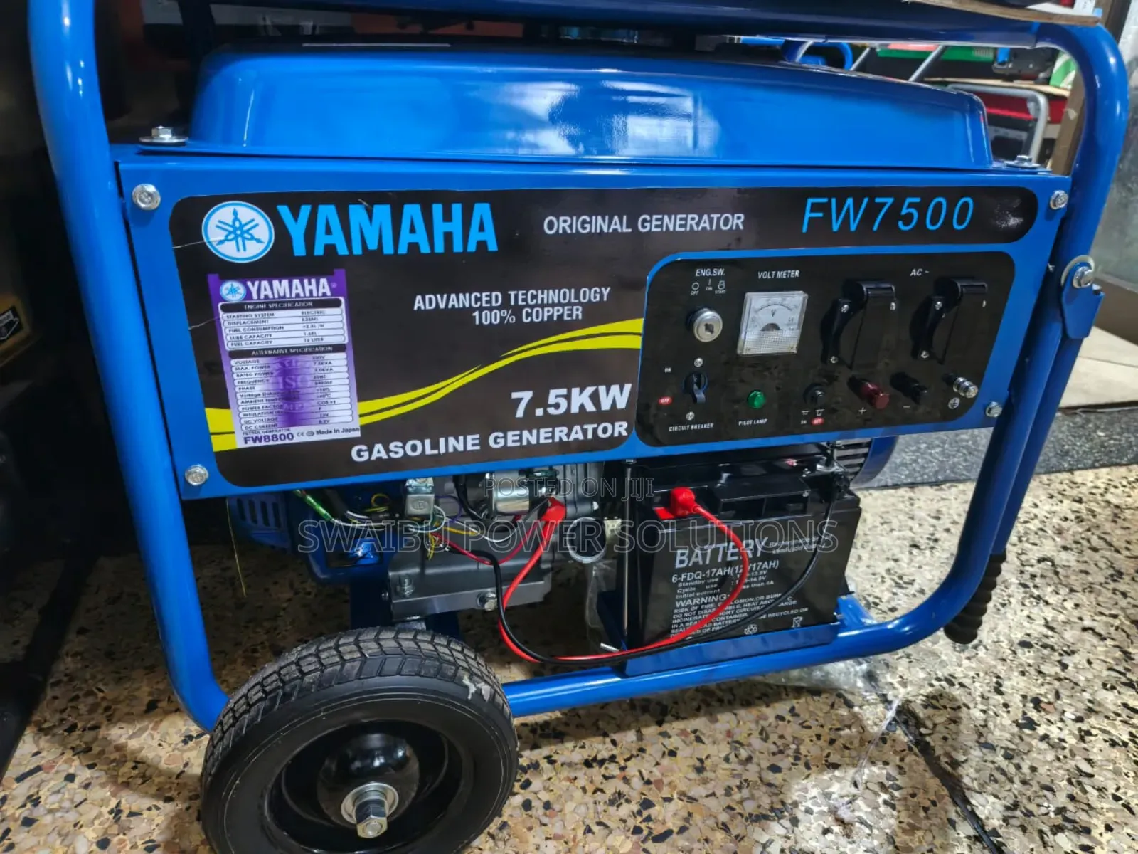 Yamaha 7.5kva