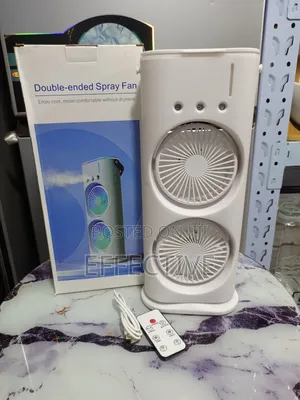 Portable Double-Ended Spray Fan Humidifier.