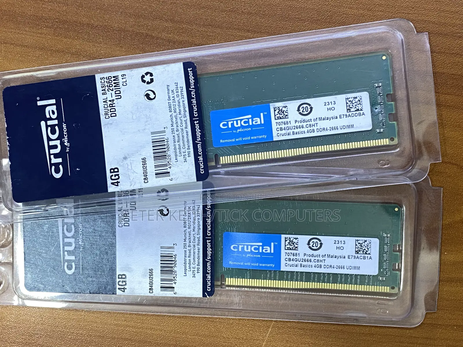 Crucial Basics 4gb Ddr4-2666 Udimm Ram Modules for Desktop and Laptop