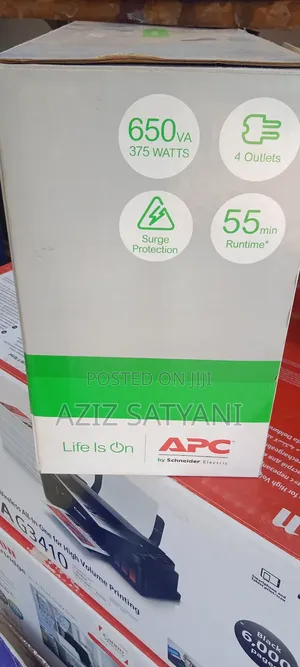 Apc Easy Ups 650va, Avr, 4 Universal Outlet-black