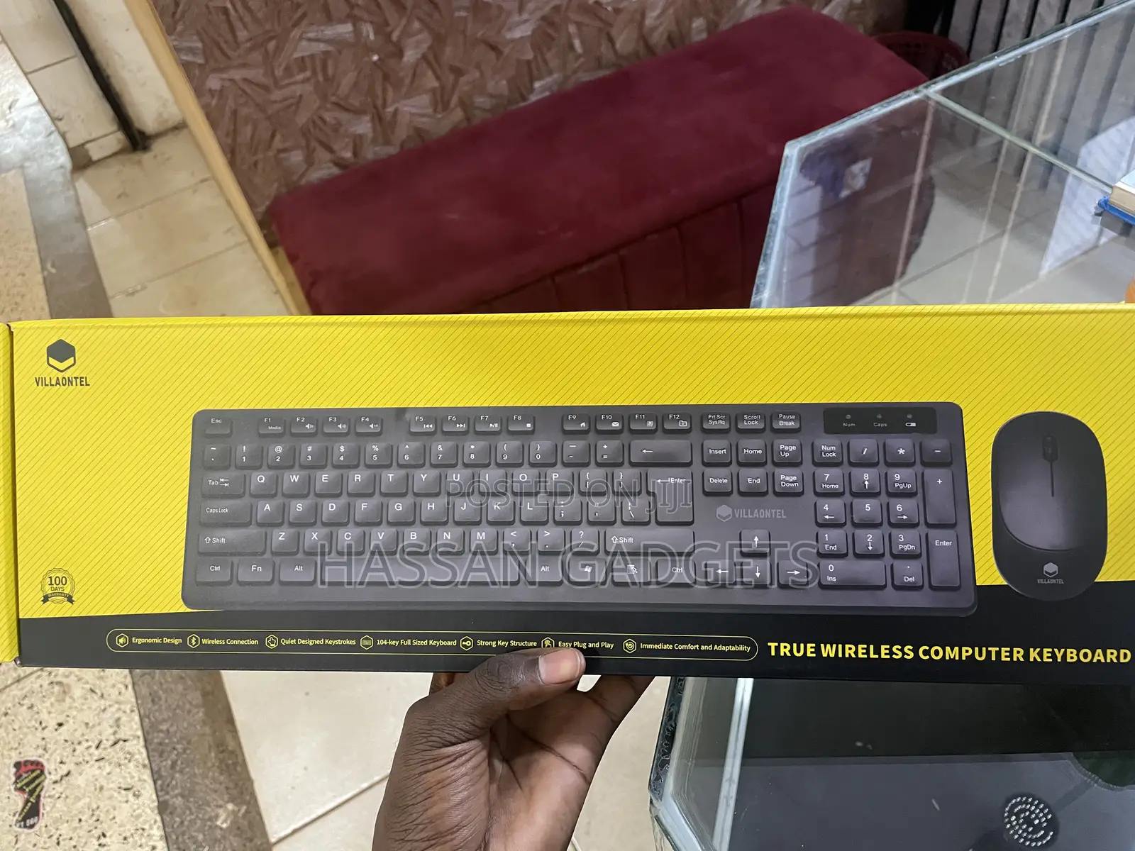 Wireless Keyboard, 2.4g Usb External Silent Cordless Keyboard