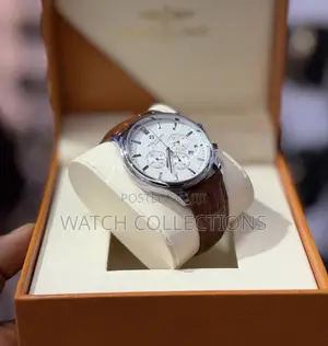 Leather Patek Phillipe Watch With Brown Straps