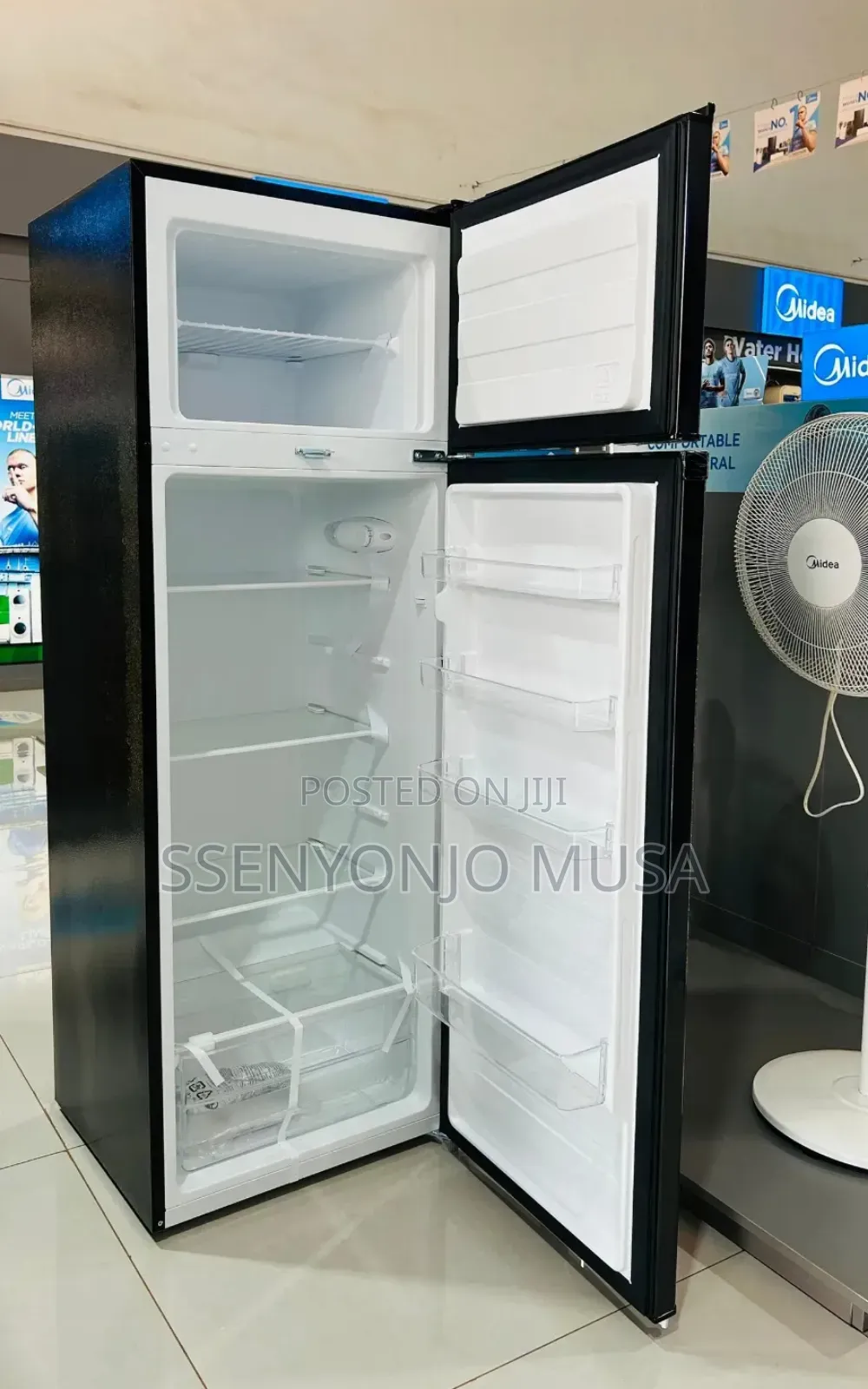 Midea Fridge Double Door 333l Top Freezer Energy Saving