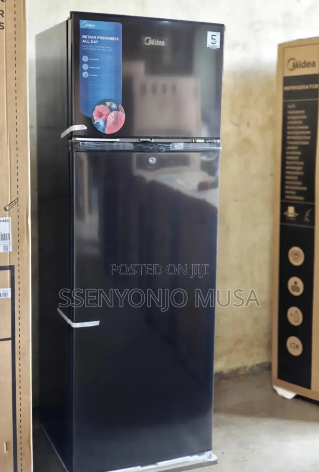Midea Fridge Double Door 333l Top Freezer Energy Saving