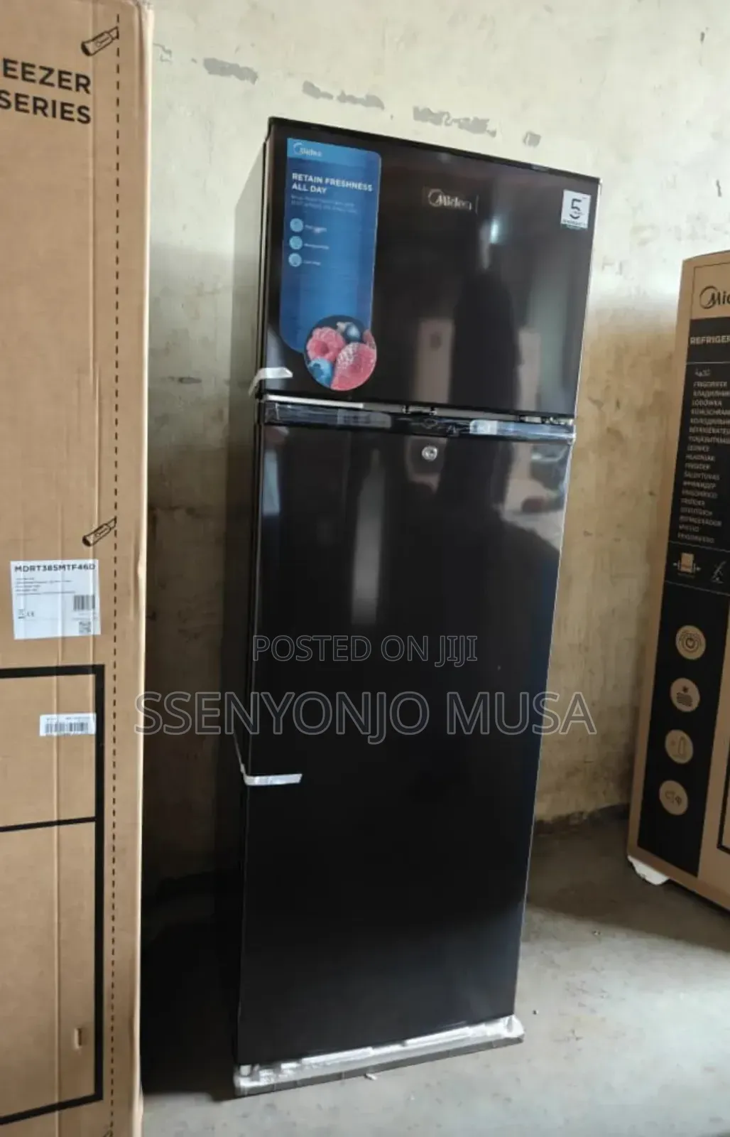 Midea Fridge Double Door 333l Top Freezer Energy Saving
