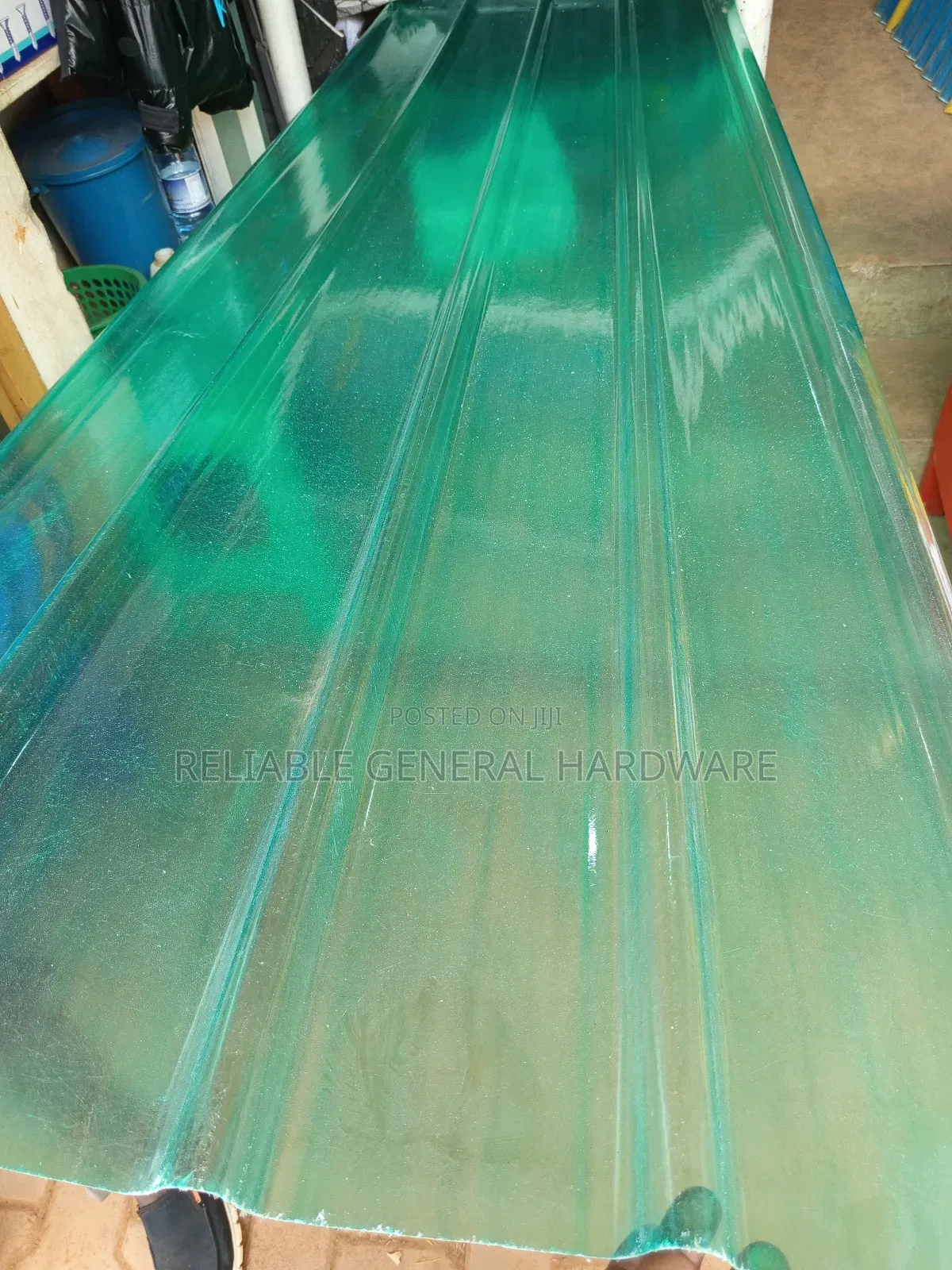 Transparent Ironsheets Green Fiber 3x10 Feet