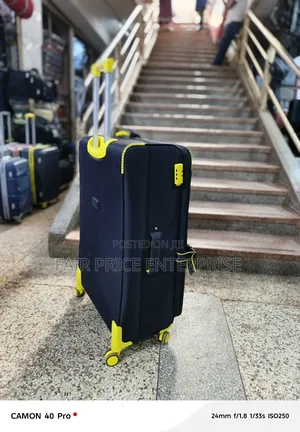 Quality Cloth Suitcases. Small Size. Black Color