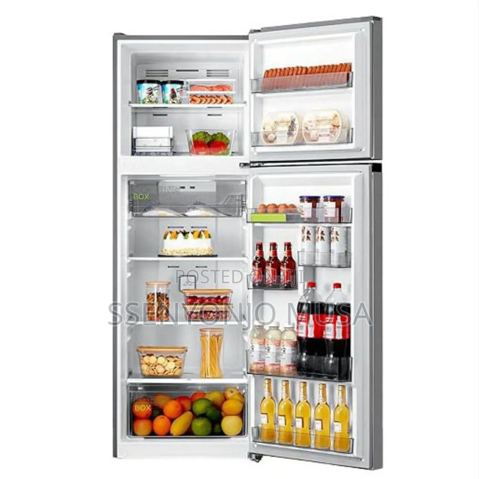 Midea Fridge Double Door 333l Top Freezer Energy Saving