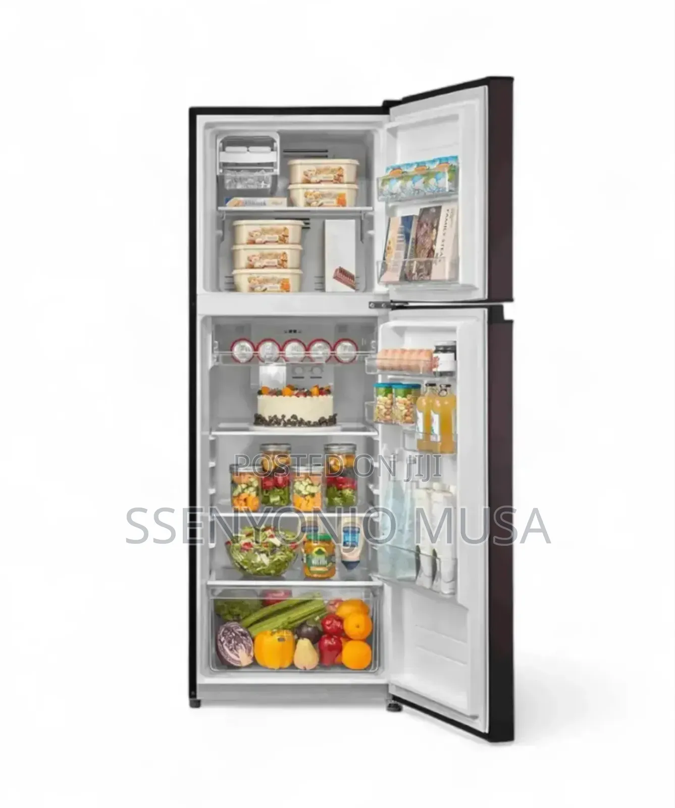 Midea Fridge Double Door 333l Top Freezer Energy Saving