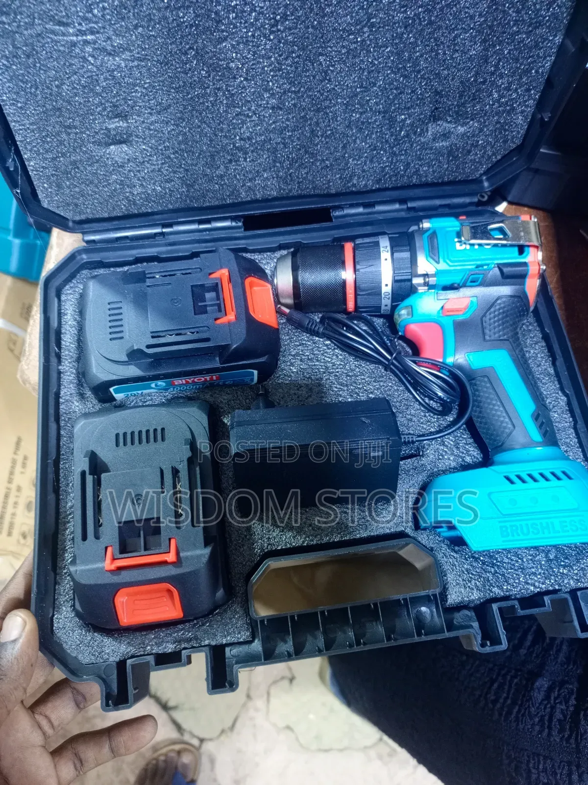 Biyoti 20v Brushless Cordless Drill Kit.
