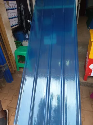 Plastic Transparent Iron Sheets Fibre Blue