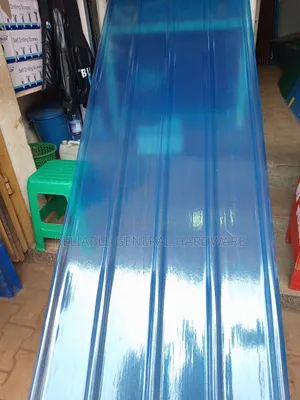 Plastic Transparent Iron Sheets Fibre Blue