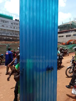 Plastic Transparent Iron Sheets Fibre Blue