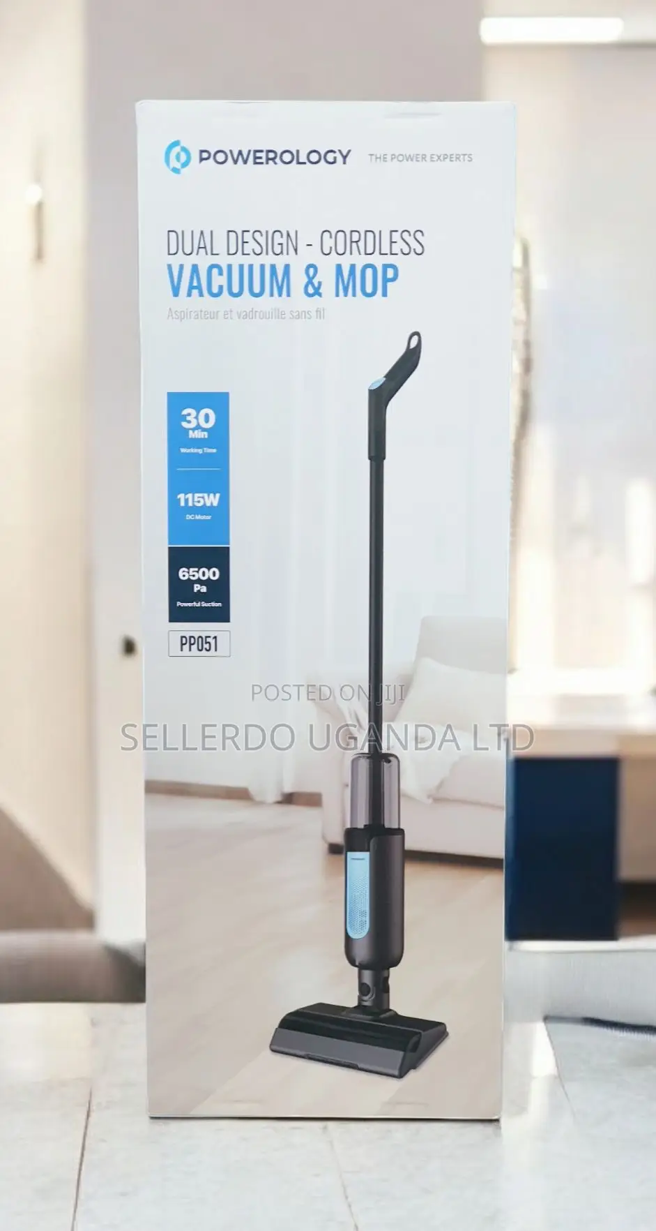 Powerology Dual Design Cordless Vacuum Mop