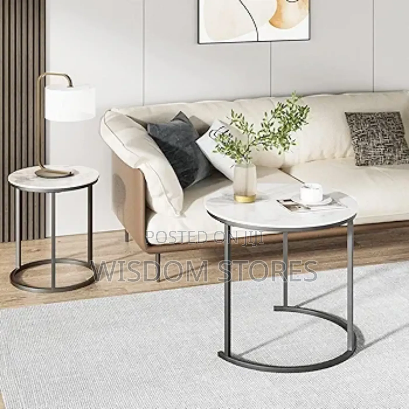 Round Coffee Table Set of 2