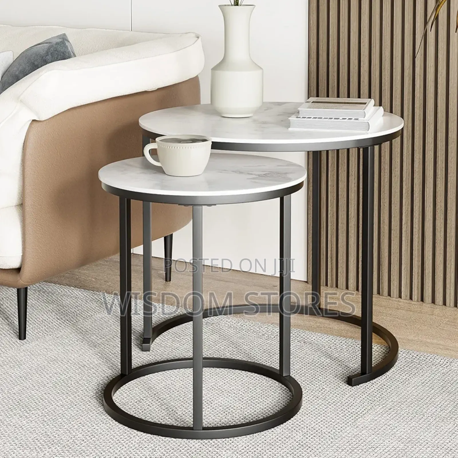 Round Coffee Table Set of 2
