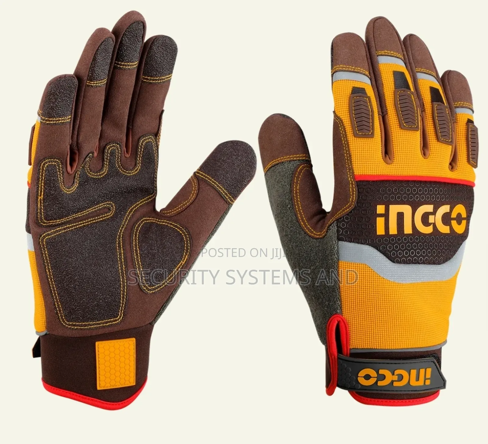 Ingco Gloves Mechanical/Multi-use Pvc Reinforced