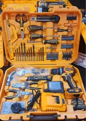 Ingco Complete 165 Pcs Tools Set With Cordless Impact Drill Hkthp11651