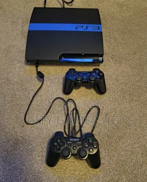 Sony Playstation 3 Ps3 Slim Console Bundle 2 Controller 10games