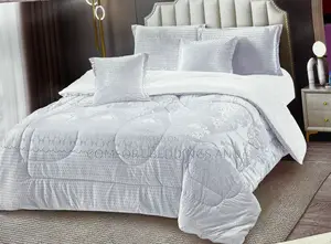 6 Piece Elegant Bedcover White