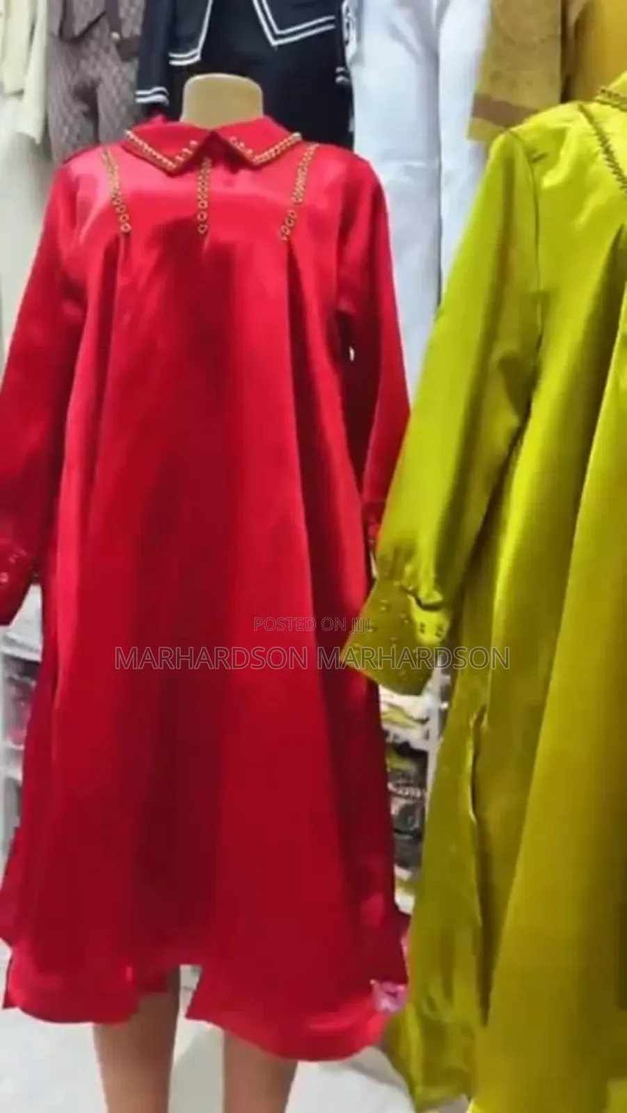 Long Sleeve Silk Dress